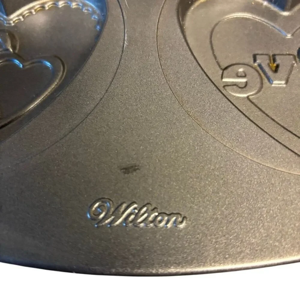 Wilton Valentines Day Heart Shaped Metal Cookie Pan